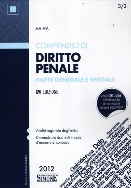  Compendio di diritto penale. Parte generale e speciale - copertina