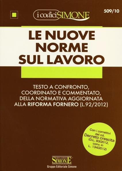 Le nuove norme sul lavoro - copertina