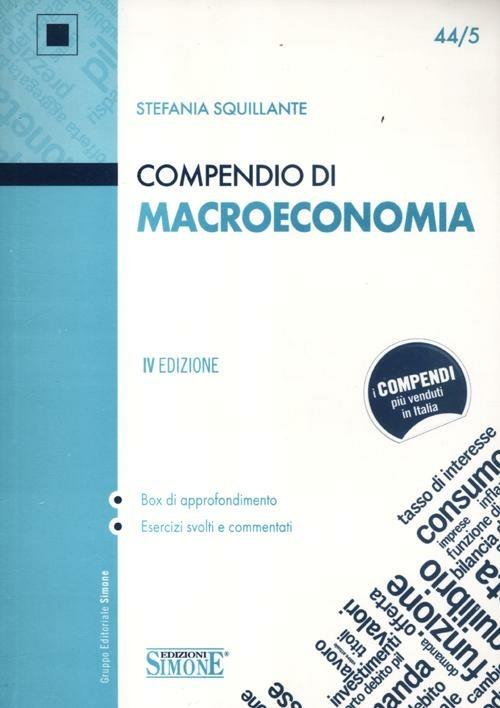 Compendio di macroeconomia - Stefania Squillante - copertina