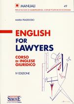 English for lawyers. Corso di inglese giuridico