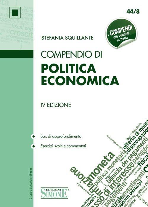 Compendio di politica economica - Stefania Squillante - copertina