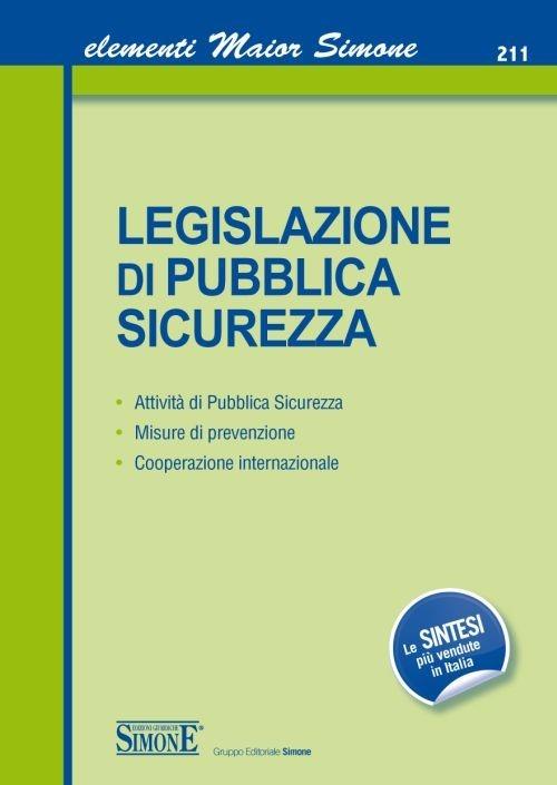 Legislazione di pubblica sicurezza - copertina