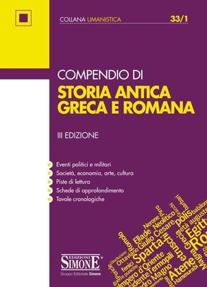 Compendio di storia antica greca e romana - copertina