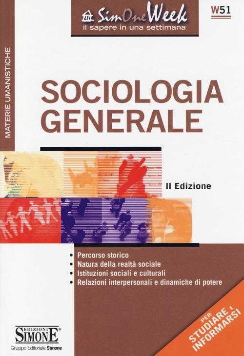 Sociologia generale - copertina