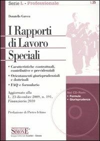 I rapporti di lavoro speciali. Con CD-ROM - Donatello Garcea - copertina