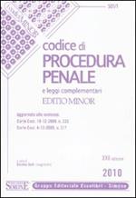 Codice di procedura penale e leggi complementari. Ediz. minore