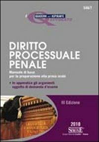 Diritto processuale penale - copertina