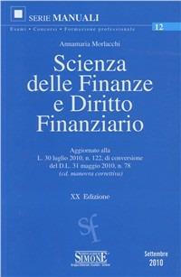 Scienza delle finanze e diritto finanziario - Annamaria Morlacchi - copertina