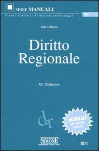 Diritto regionale - Salvo Mussi - copertina