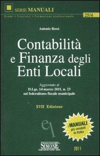 Contabilità e finanza degli enti locali - Antonio Rossi - copertina