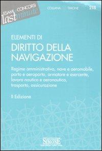 Elementi di diritto della navigazione - copertina