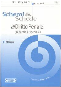 Schemi & schede di diritto penale (generale e speciale) - copertina