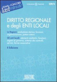 Diritto regionale e degli enti locali - copertina