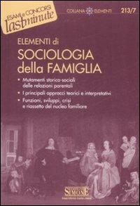 Elementi di sociologia della famiglia - copertina