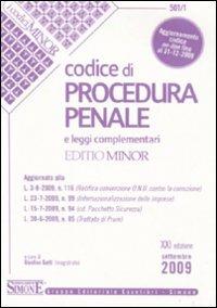 Codice di procedura penale e leggi complementari. Ediz. minore - copertina