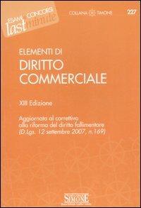 Elementi di diritto commerciale - copertina