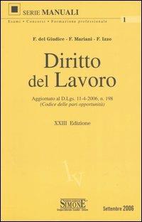 Diritto del lavoro - copertina