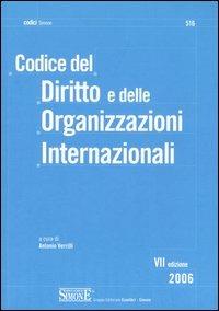 Codice del diritto e delle organizzazioni internazionali - copertina