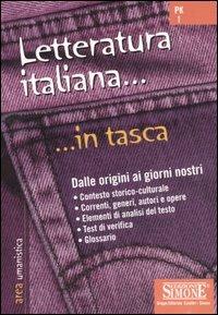 Letteratura italiana. Dalle origini ai giorni nostri - copertina