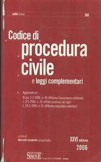 Codice di procedura civile. Leggi complementari