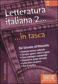 Letteratura italiana. Vol. 2: Dal Seicento all'Ottocento. - copertina