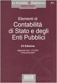 Elementi di contabilità di Stato e degli enti pubblici