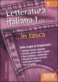 Letteratura italiana. Vol. 1: Dalle origini al Cinquecento. - copertina