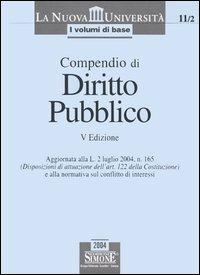 Compendio di diritto pubblico - copertina