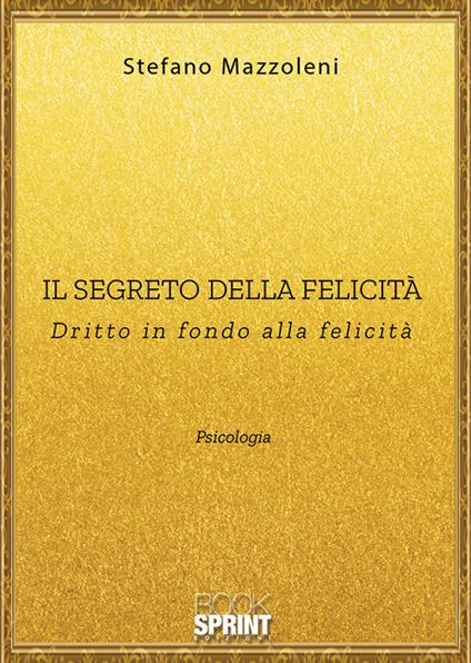 Il segreto della felicità. Dritto in fondo alla felicità - Stefano Mazzoleni - copertina