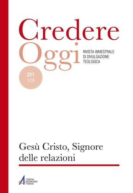 Gesù Cristo, Signore delle relazioni - copertina