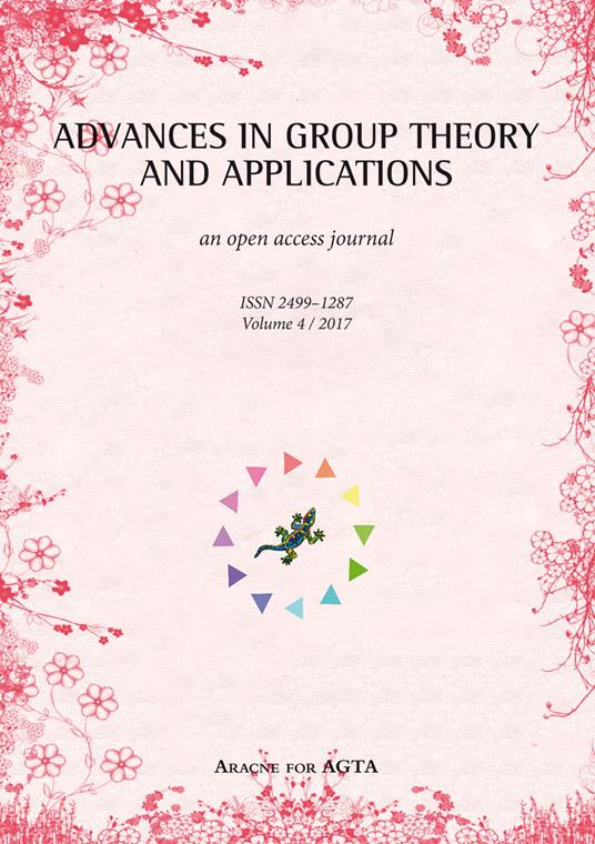 Advances in group theory and applications (2017). Vol. 4 - copertina