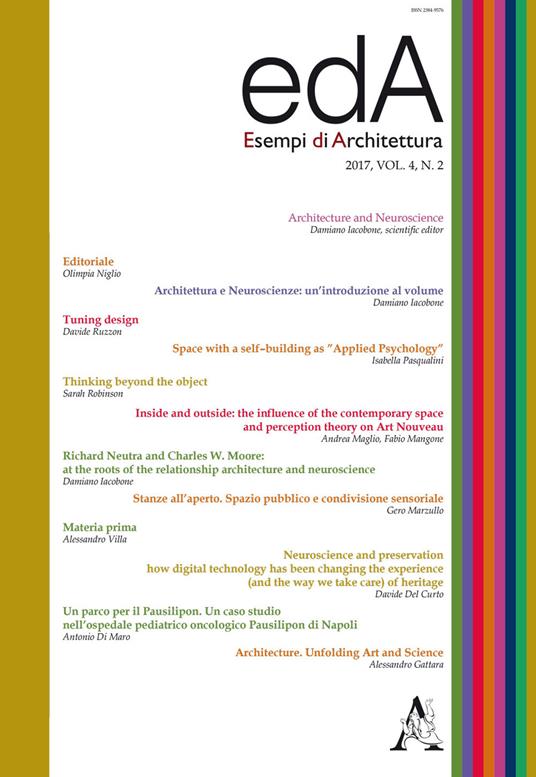 EDA. Esempi di architettura 2017. International journal of architecture and enginering (2017). Vol. 4/2 - copertina