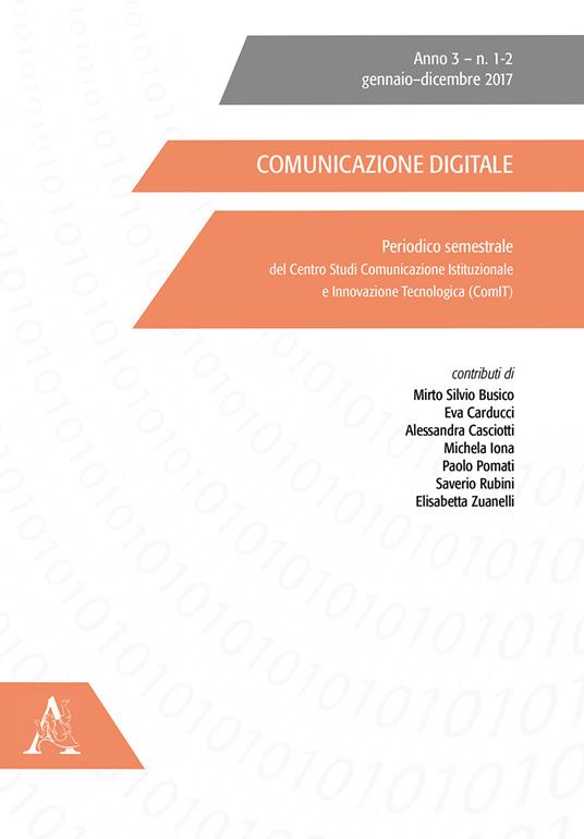 Comunicazione digitale (2017). Vol. 1-2: Gennaio-dicembre. - copertina