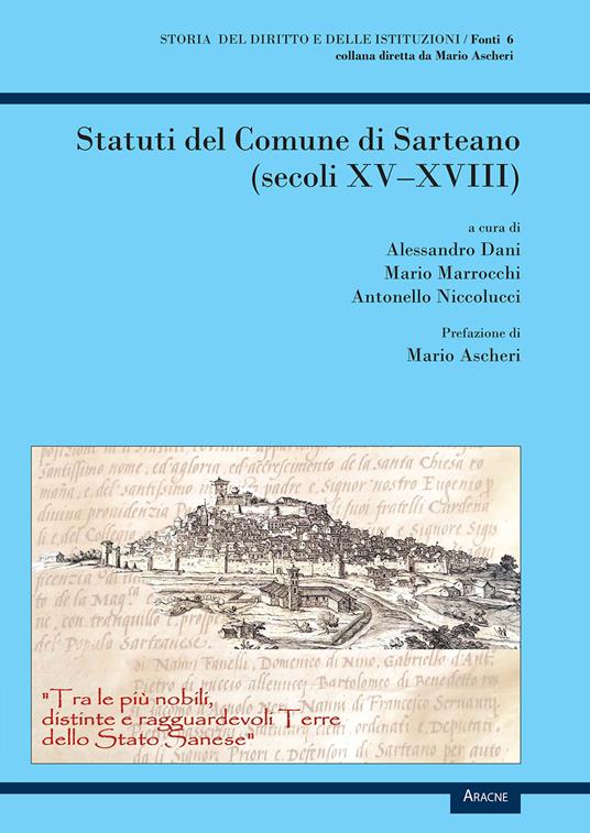 Statuti del Comune di Sarteano (secoli XV-XVIII) - copertina