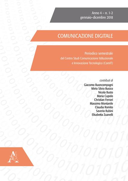 Comunicazione digitale (2018). Vol. 1-2: Gennaio-dicembre. - copertina