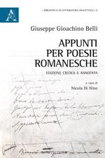 Appunti per poesie romanesche