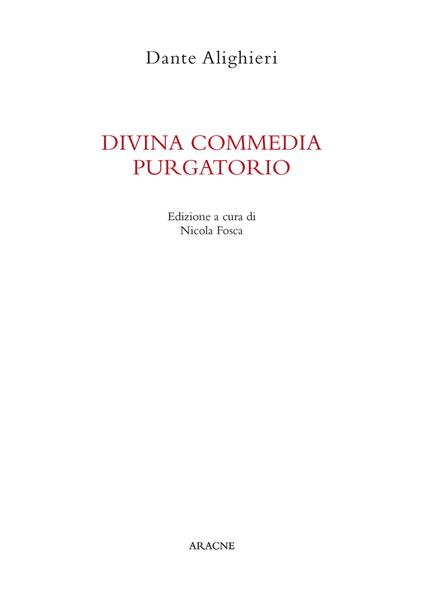 Divina Commedia. Purgatorio - Dante Alighieri - copertina