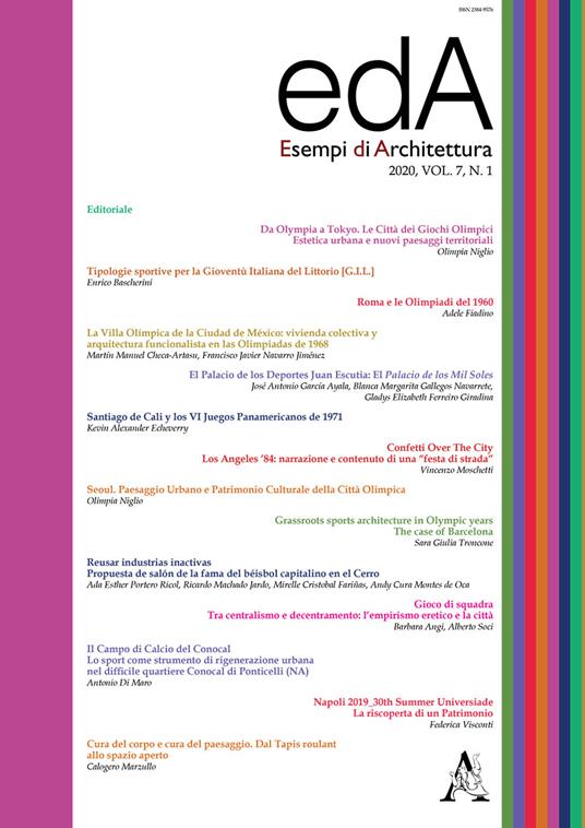 EDA. Esempi di architettura 2020. International journal of architecture and engineering. Vol. 7/1 - copertina