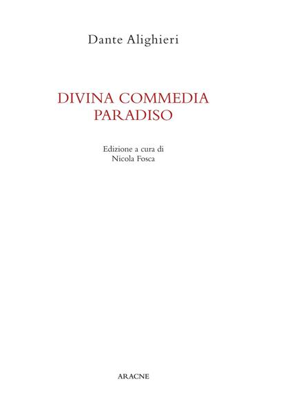 La Divina Commedia. Paradiso - Dante Alighieri - copertina