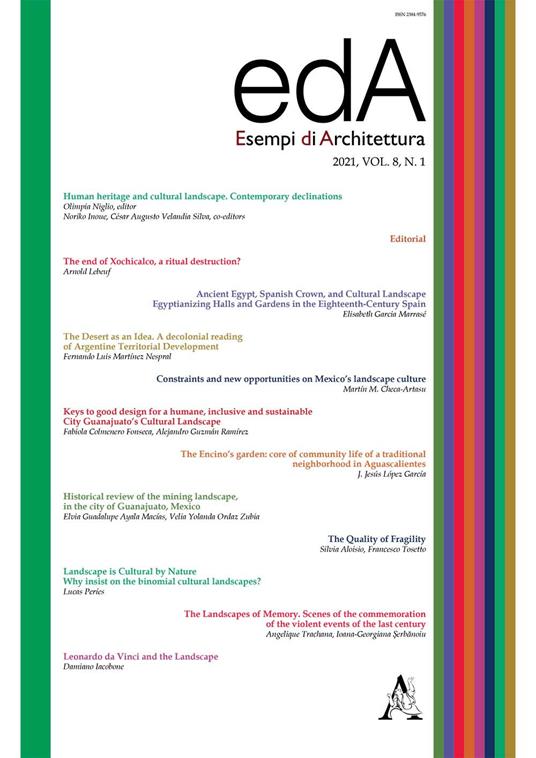 EDA. Esempi di architettura 2021. International journal of architecture and engineering. Vol. 8/1 - copertina
