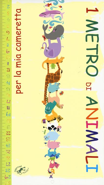 1 metro. Animali per la mia cameretta. Ediz. illustrata - copertina