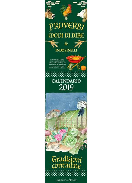 Proverbi e modi di dire. Calendario lungo 2019 - copertina