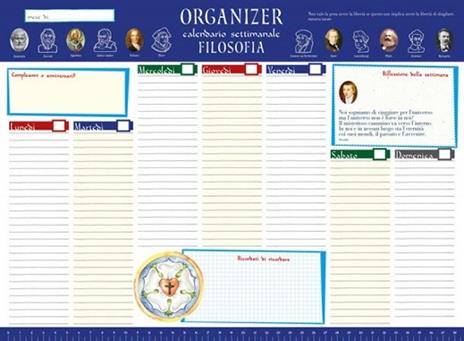 Organizer calendario settimanale grande Filosofia - 3