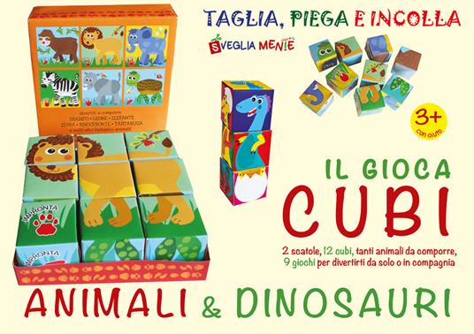 Il gioca cubi. Animali e dinosauri - Irene Mazza - copertina