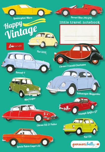 Happy Vintage (Quaderno da zaino) - copertina