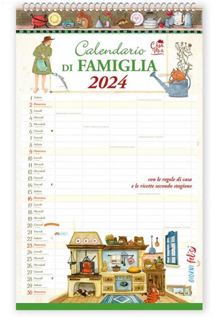 Calendario della famiglia 2024 - Demetra - Cartoleria e scuola