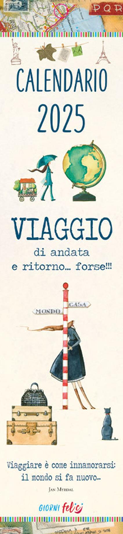 Viaggio di andata e ritorno... forse! Calendarietto 2025 - copertina