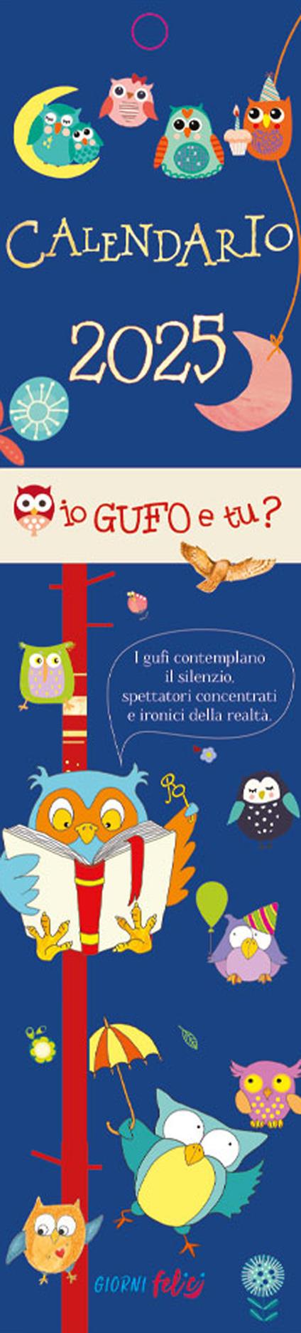 Io gufo e tu? Calendarietto 2025 - copertina