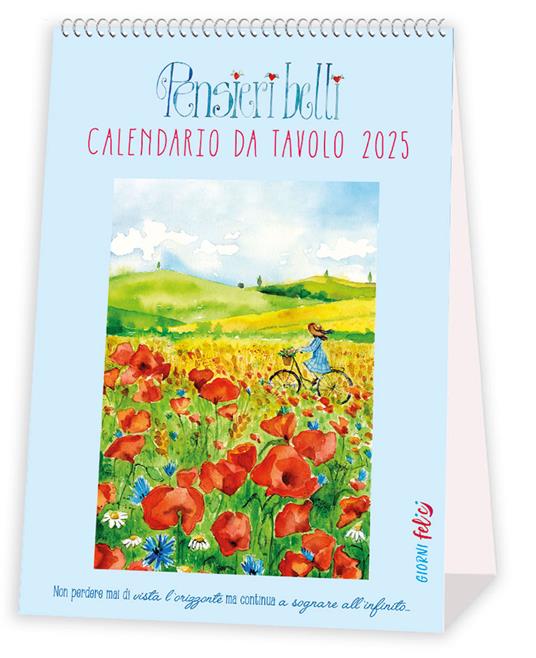 Pensieri belli per anime delicate. Calendariotto 2025 - copertina