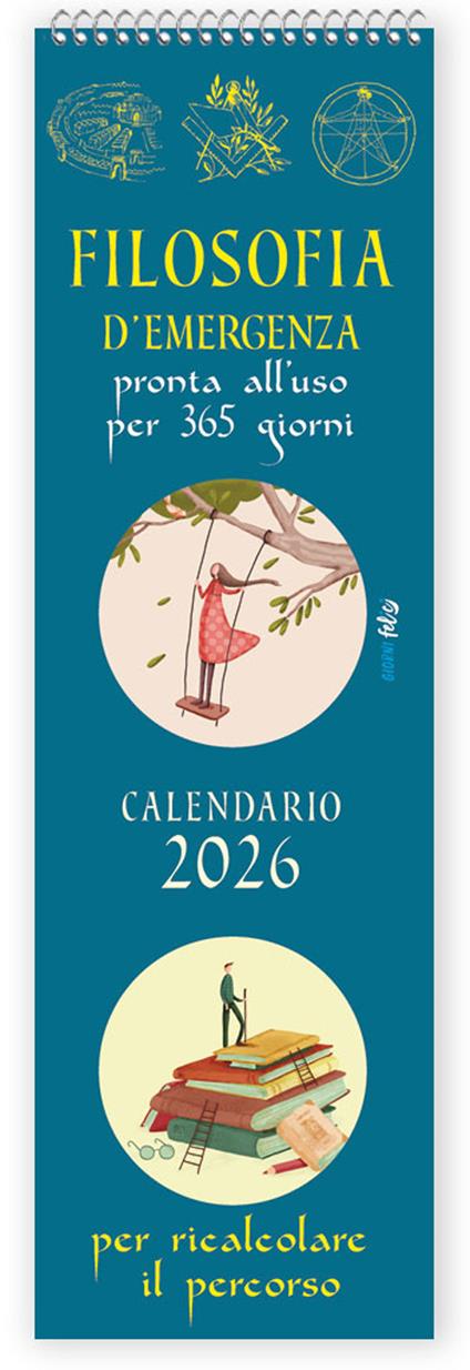 Filosofia d'emergenza pronta all'uso per ricalcolare il percorso. Calendario 2026 - copertina